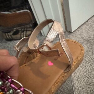 Kids Metallic Sandals